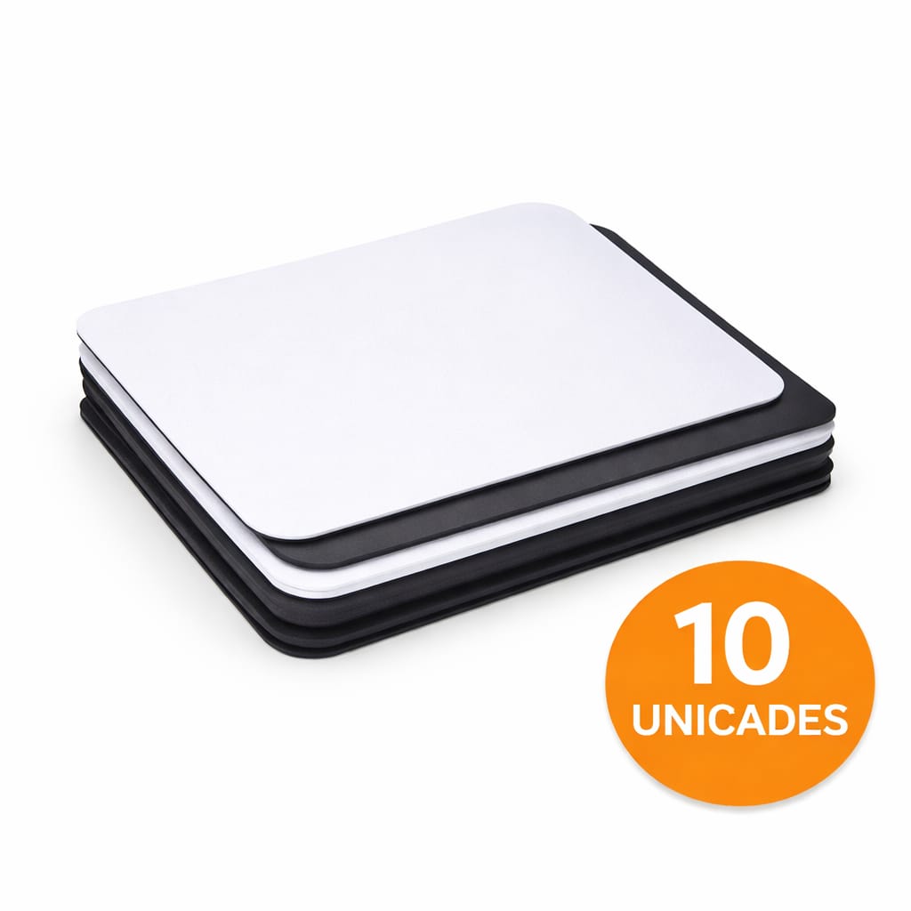 Kit 10 Mouse Pad Retangular Latex 16x19cm para Sublimação