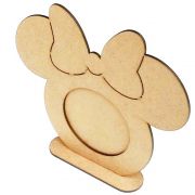 Kit 10 porta retrato mdf minnie minie foto 10cm lembrancinha