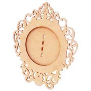Kit 10 Porta retrato mdf provençal foto 10cm festa decoração