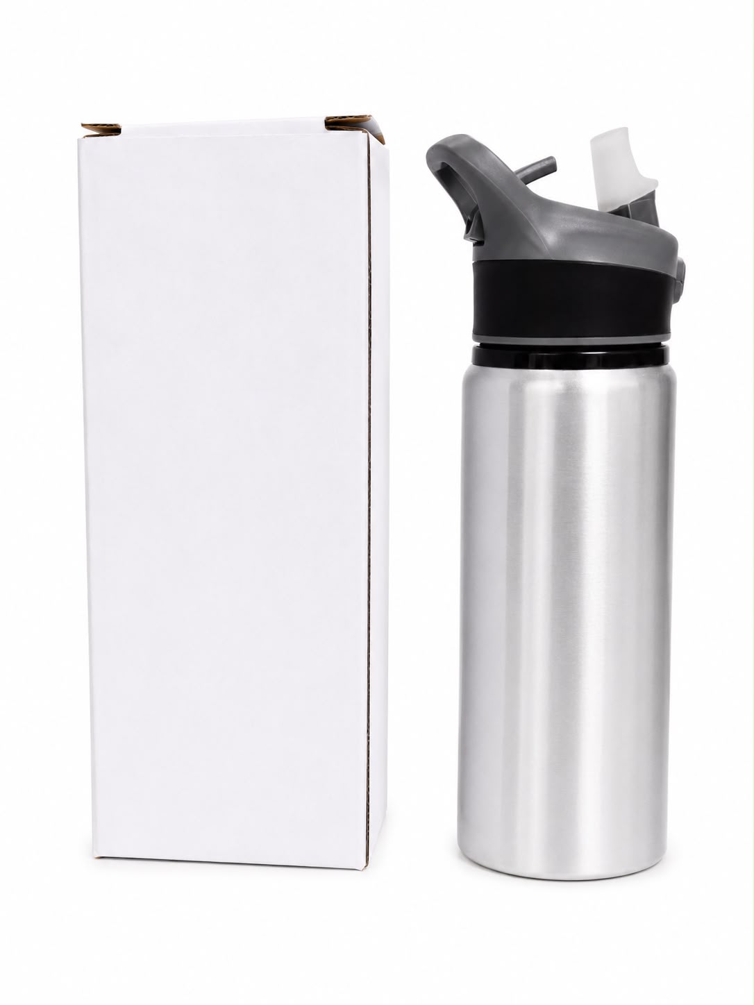 Kit 10 Squeeze Alumínio Bico Retrátil para Sublimação 500 ml