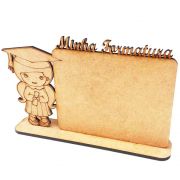 Kit 15 placa porta foto mdf Minha formatura feminino 10 x 7