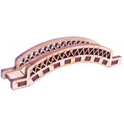 Kit 15 ponte suspensa 10 cm miniatura mdf para caixa cenário