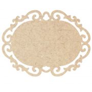 Kit 20 placa mdf arabesco 18 x 13,5 cm decoração artesanato