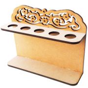 Kit 5 suporte porta tempero para 5 tubete mdf 6 mm cozinha