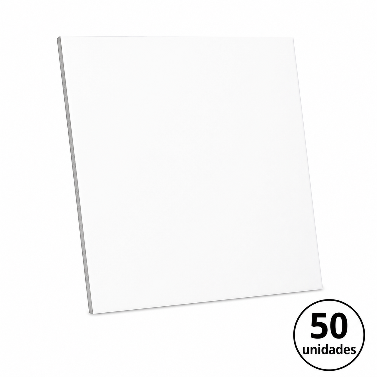 Kit 50 Azulejo 20x20 para Sublimação Branco Subliflex