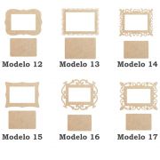 Kit 6 moldura mdf 30cm maternidade casamento artes 6 opções
