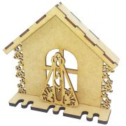 Kit 6 porta chave mdf casinha nossa senhora 19 cm religioso