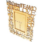 Kit 6 porta retrato mdf love amor te amo namorados noivos