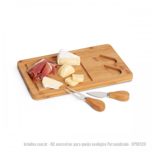 Kit Acessorios Para Queijo Ecologico Personalizado