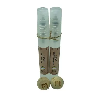 Kit Alcool Gel Aromatizador 10ml Bambu