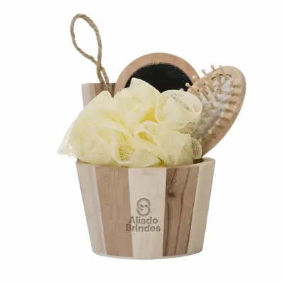 Kit Banho e Relax Corporativo Personalizado 3 Peças: AL63