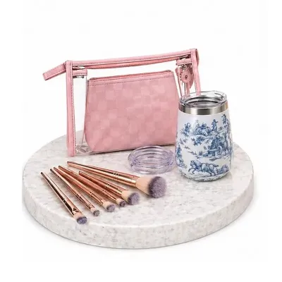 Kit Beleza Necessaire Dupla e Copo Termico 320ml