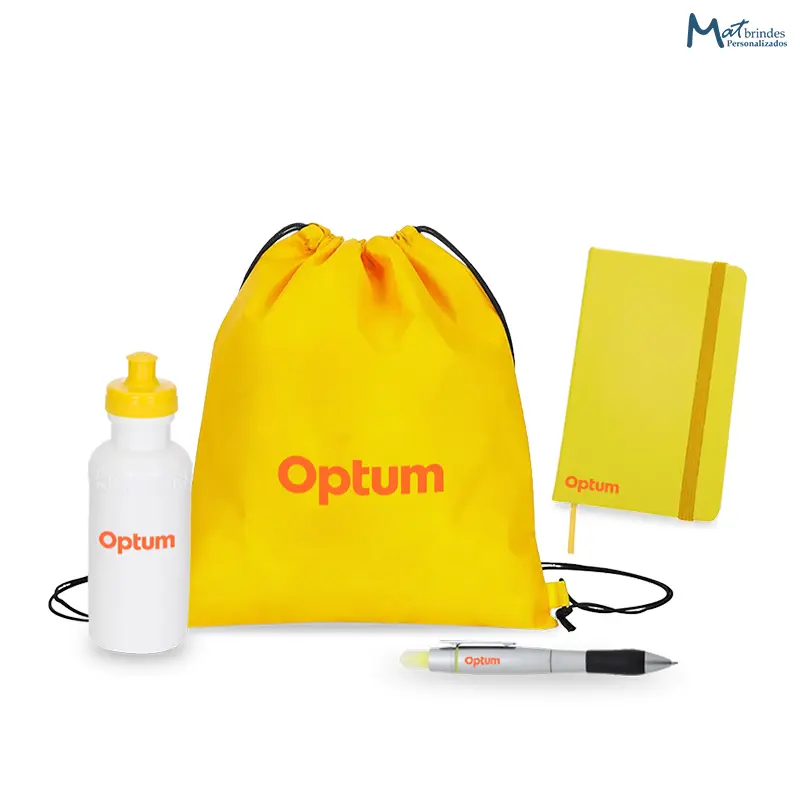 Kit Boas-Vindas Personalizado com Mochila