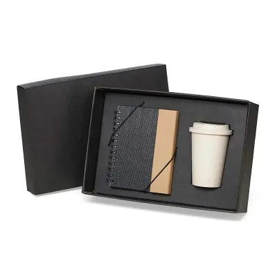 Kit Caderno Caneta e Copo
