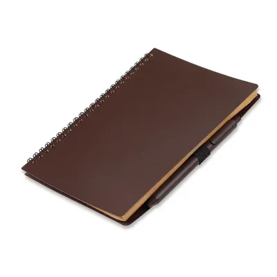 Kit Caderno e Caneta Com Aroma de Cafe
