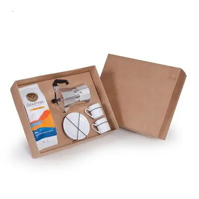Kit Cafe 5 Pecas Personalizado em Caixa