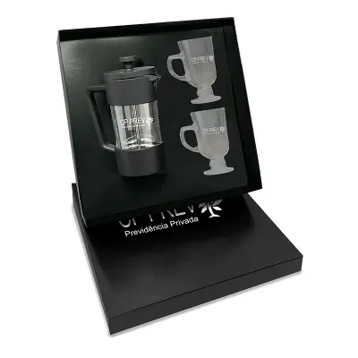 Kit Cafe Com Cafeteira Francesa de 350ml