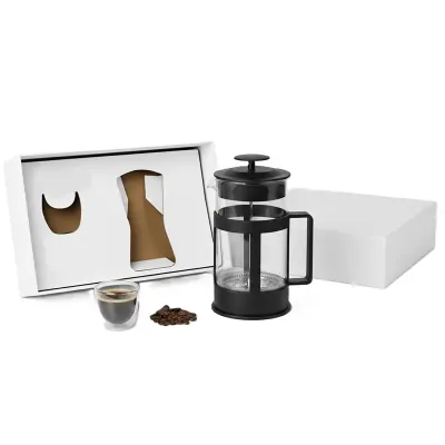 Kit Cafe Com Copo e Cafeteira em Caixa Personalizada
