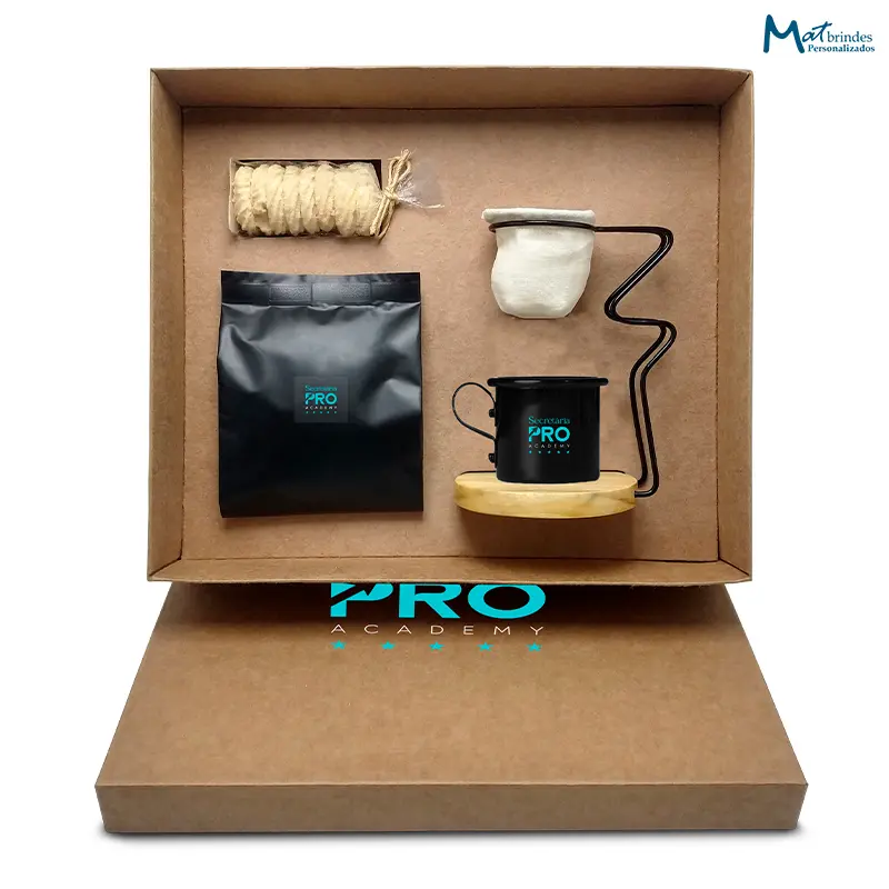 Kit Café Gourmet Personalizado com Biscoito