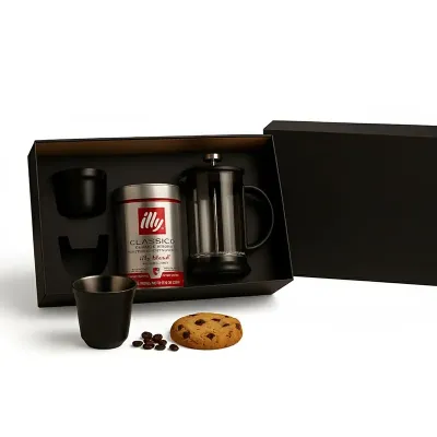 Kit Cafe Personalizado Com Cafeteira Francesa