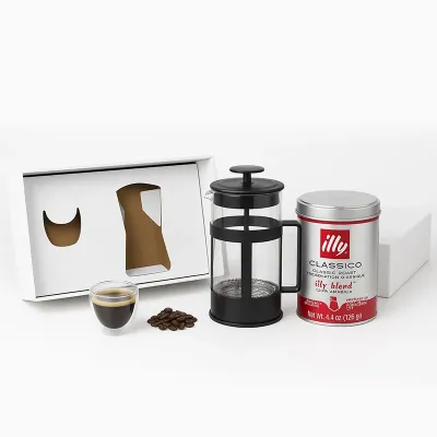 Kit Cafe Personalizado Com Cafeteira Italiana 350ml