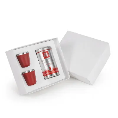 Kit Cafe Personalizado Com Dois Copos de Inox