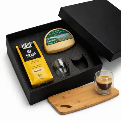 Kit Cafe Personalizado em Caixa de Papel Com Sache Premium