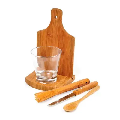 Kit Caipirinha 6 Pecas em Bambu