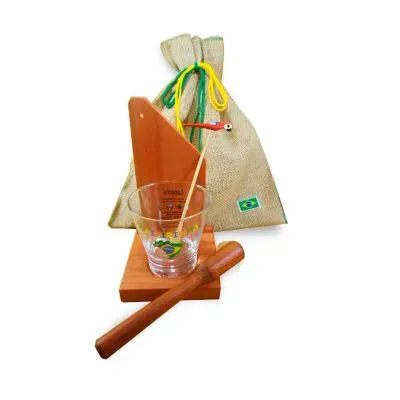 Kit Caipirinha Com Arara Pintada a Mao