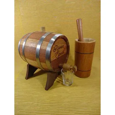 Kit Caipirinha Com Barril de Madeira