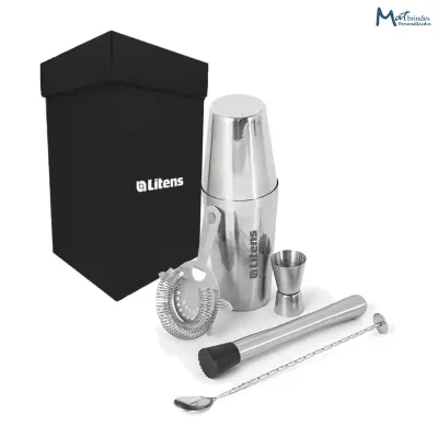 Kit Caipirinha em Aco Inox na Caixa