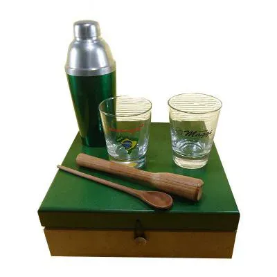Kit Caipirinha em Caixa Com Tampa Verde