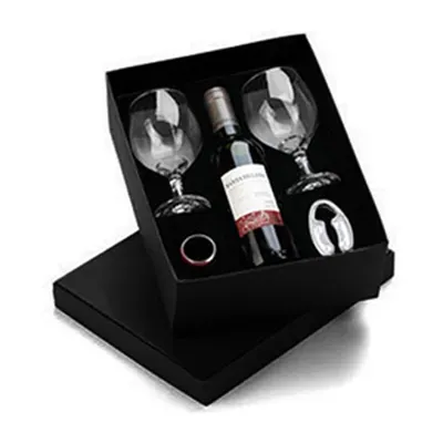 Kit Caixa Para Presente Com Vinho Chileno 375ml