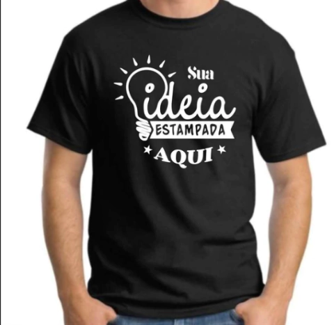 Kit Camisetas com Estampa em Silk, Gola Redonda , para Eventos (Mínimo 30 Estampas)