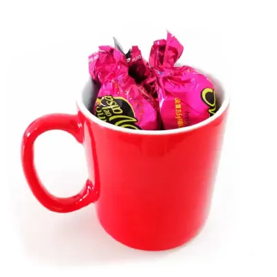 Kit Caneca Porcelana Personalizada Com Bombom