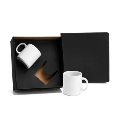 Kit Canecas em Ceramica Branca Personalizados