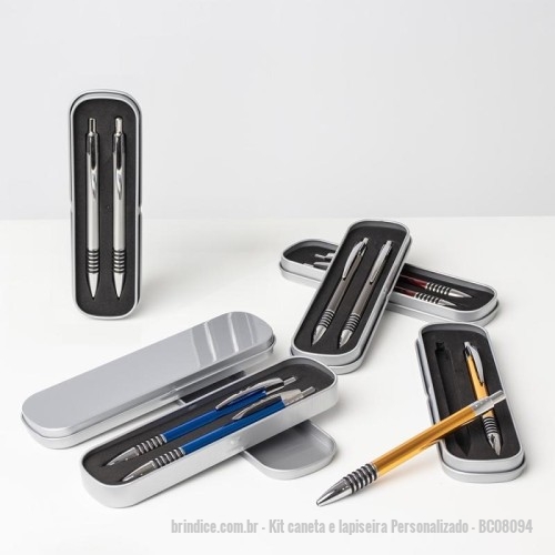Kit Caneta E Lapiseira Personalizado