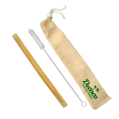Kit Canudo de Bambu