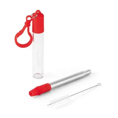 Kit Canudo de Metal Personalizado Com Escova