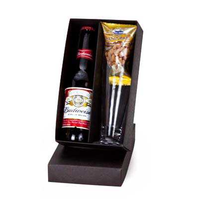 Kit Cerveja Long Neck com Copo Tulipa e Petisco