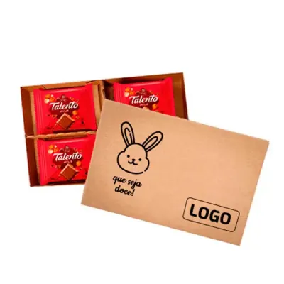 Kit Chocolate Com 4 Talentos Brinde de Pascoa