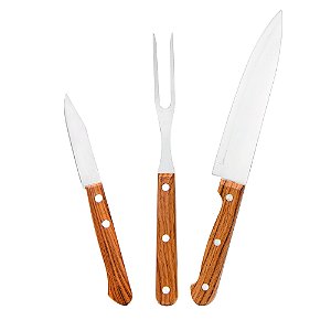 Kit Churrasco 03 peças 90 cm
