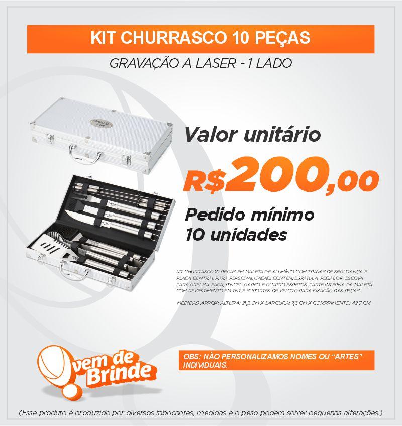 Kit Churrasco 10 Peças