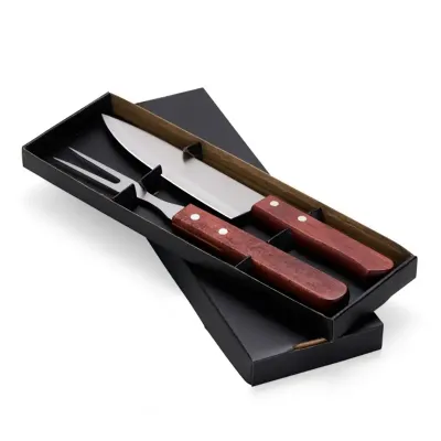 Kit churrasco 2 peças em estojo