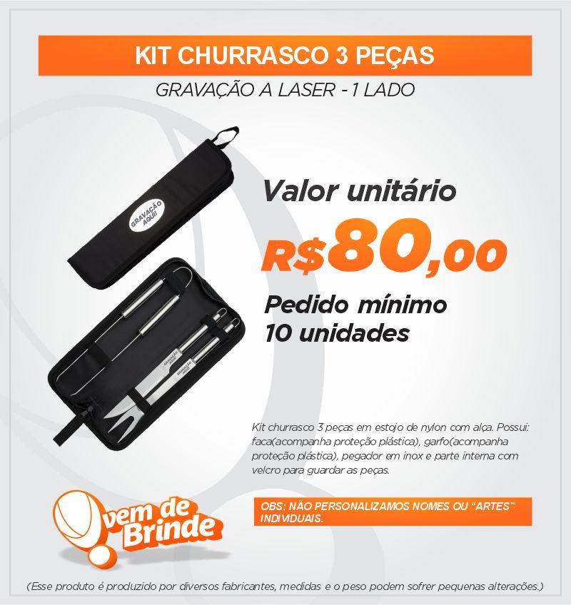 Kit Churrasco 3 Peças