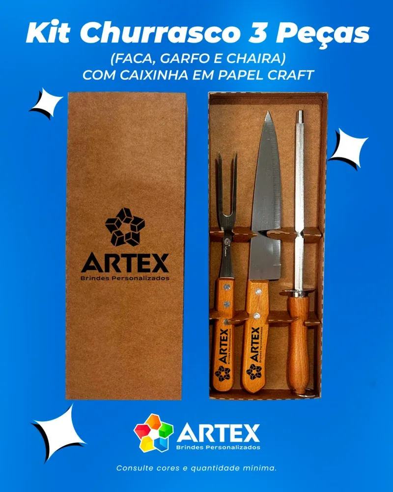 Kit Churrasco 3 Peças