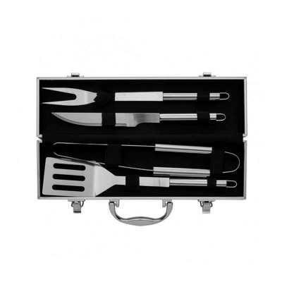 Kit Churrasco 4 Pecas Com Maleta
