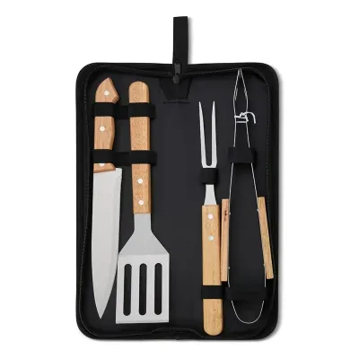Kit Churrasco 4 Pecas Lnr12462b