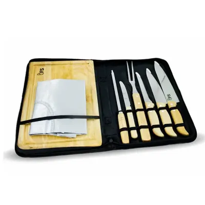 Kit Churrasco Avental 8 Pecas