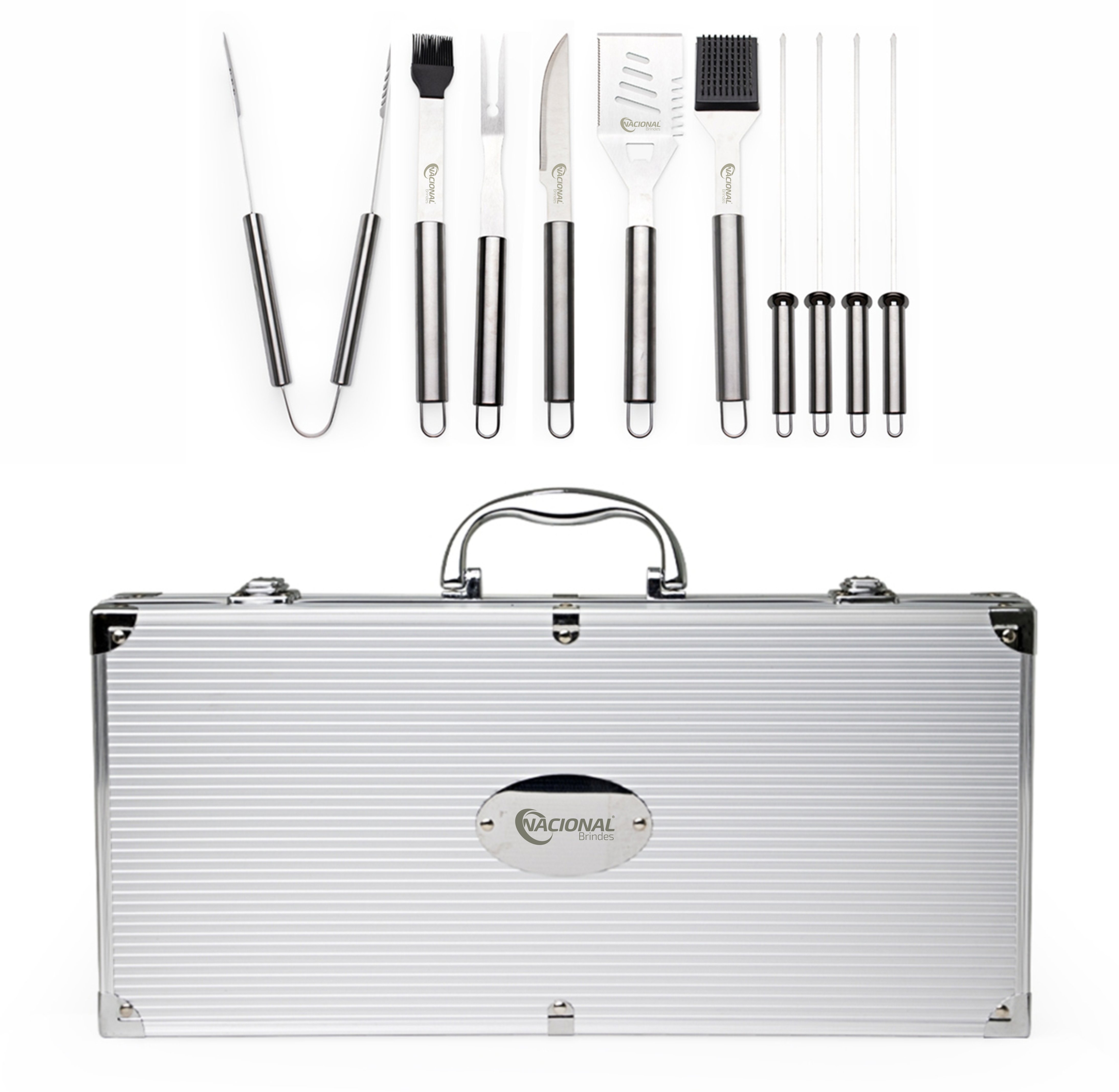 Kit Churrasco Com 10 Peças